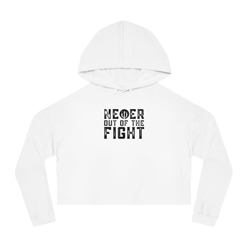 "Never Out Of The Fight" Women’s Cropped Hooded Sweatshirt Fightz On